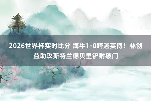 2026世界杯实时比分 海牛1-0跨越英博！林创益助攻斯特兰德贝里铲射破门