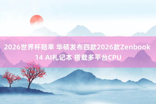 2026世界杯赔率 华硕发布四款2026款Zenbook 14 AI札记本 搭载多平台CPU